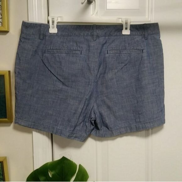 Lands Inn 5 inch Classic Linen/Chambray Shorts Low Rise16 - Picture 10 of 11